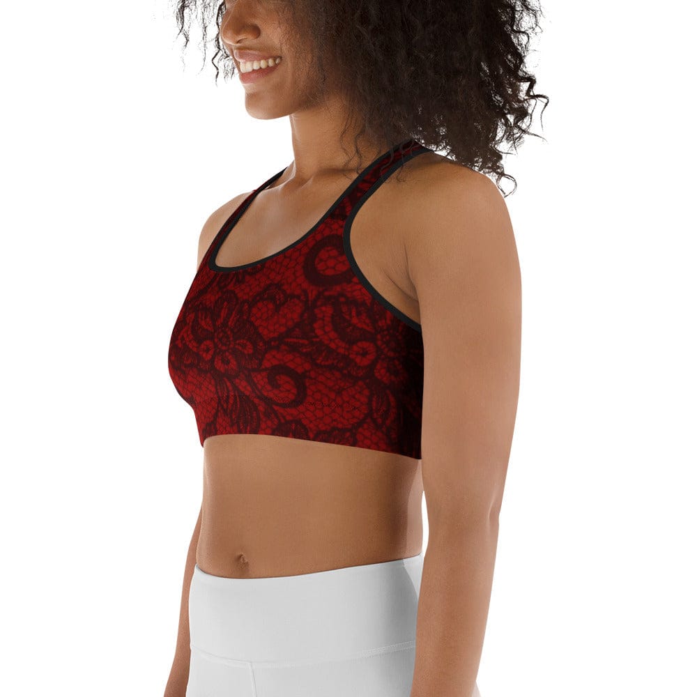 Black Lace Affair Sports Bra