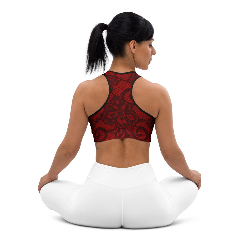 Black Lace Affair Sports Bra