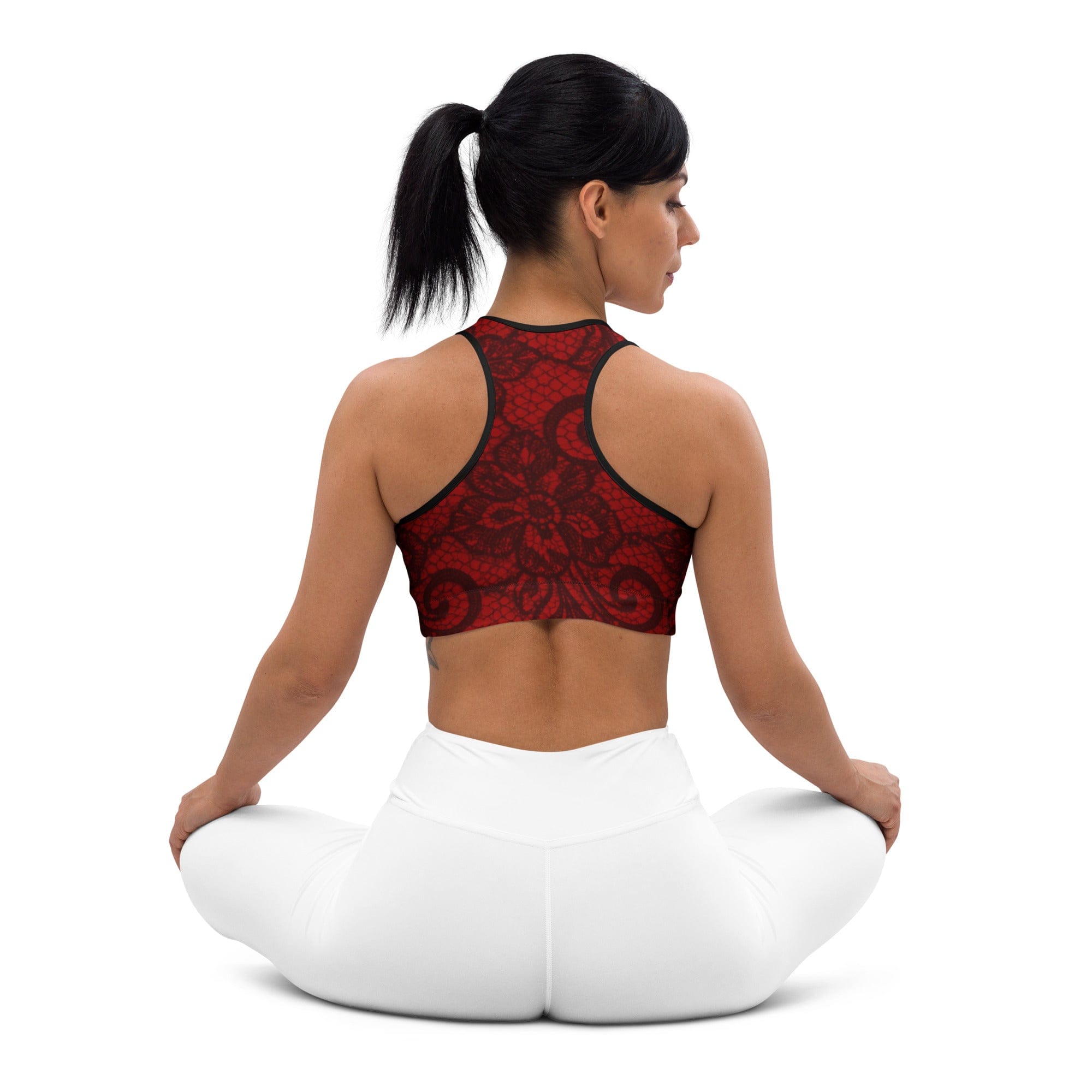 Black Lace Affair Sports Bra