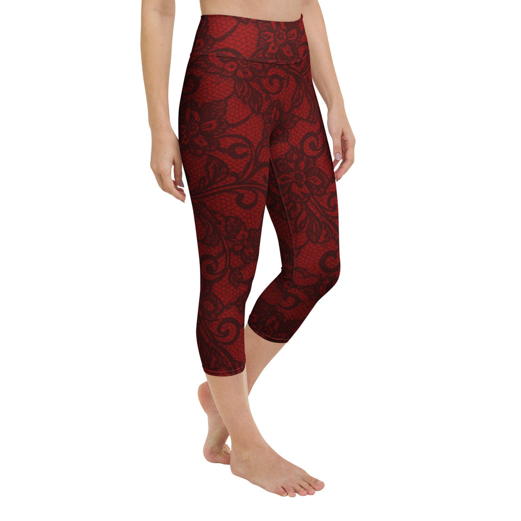 Black Lace Affair Yoga Capris