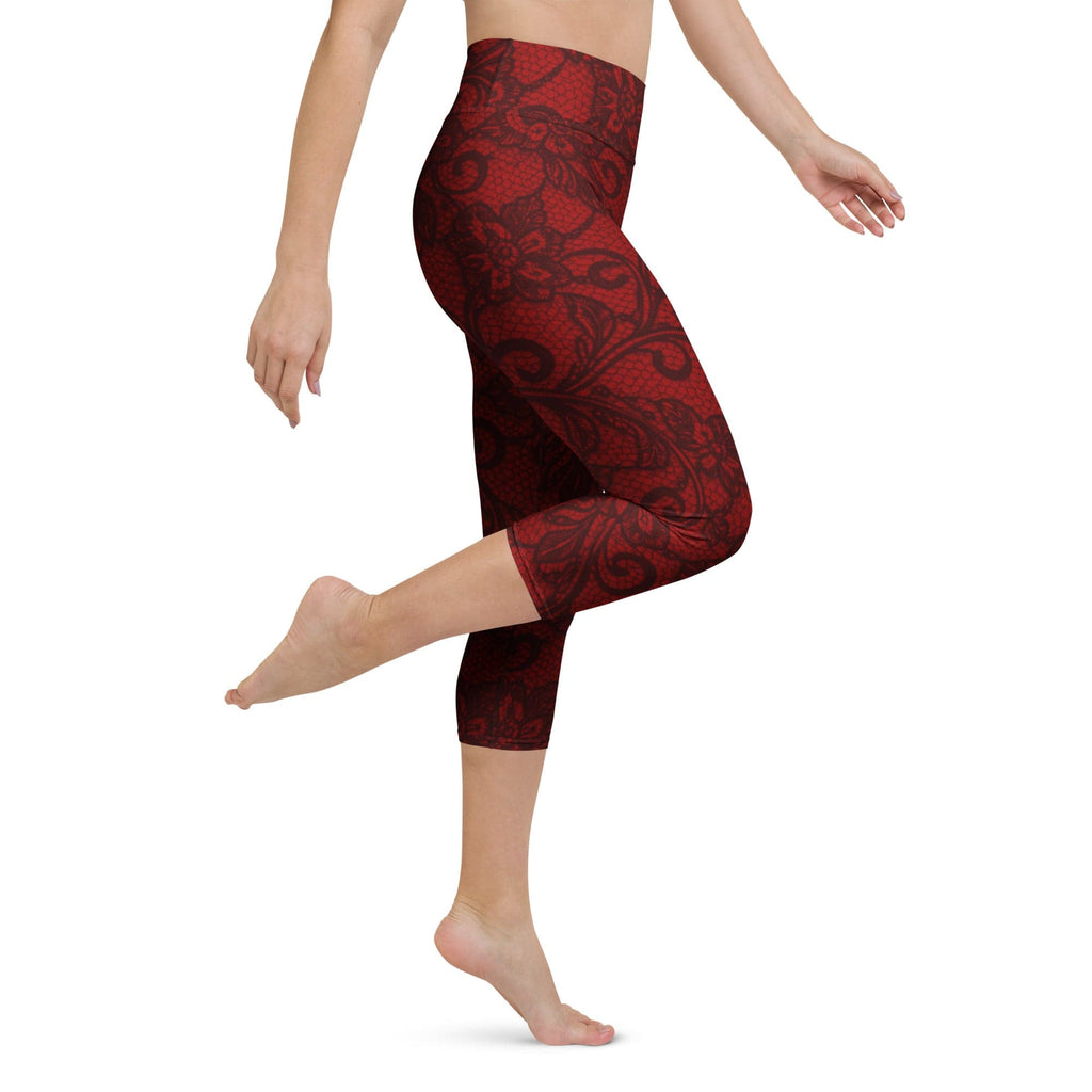 Black Lace Affair Yoga Capris