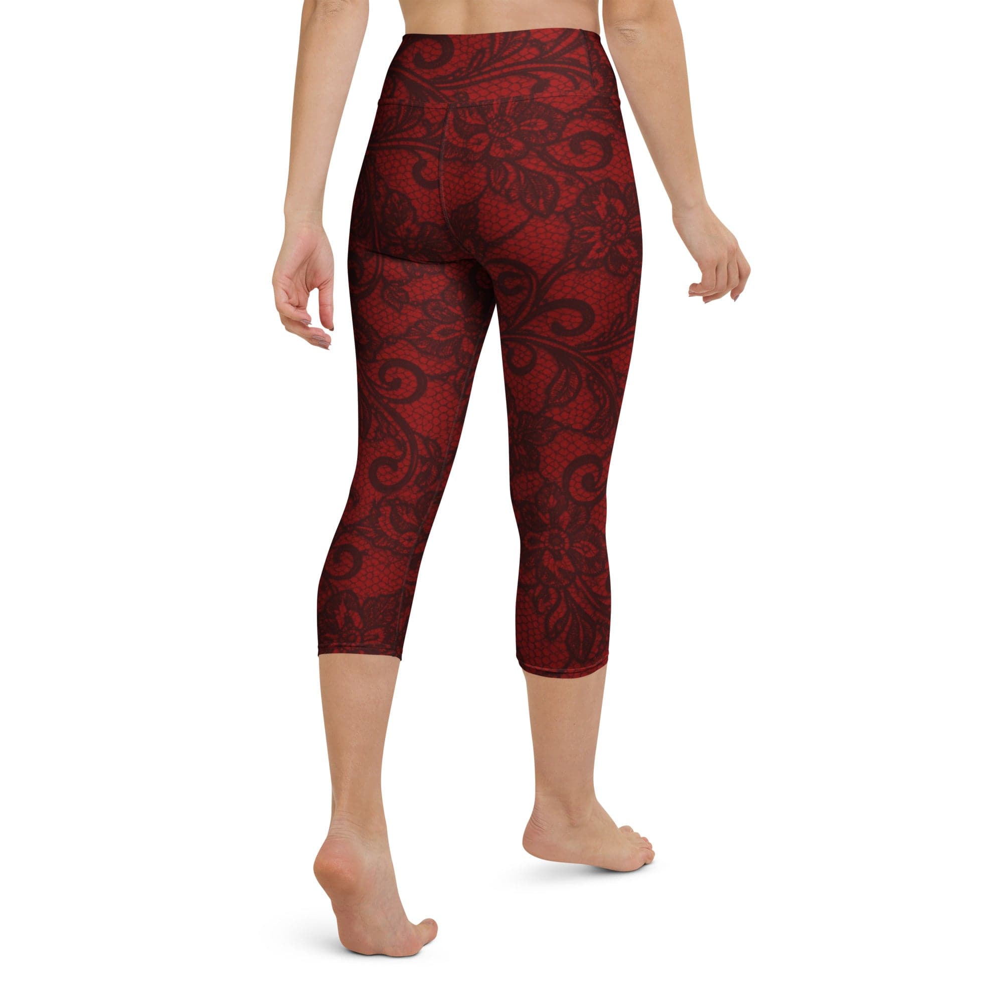 Black Lace Affair Yoga Capris