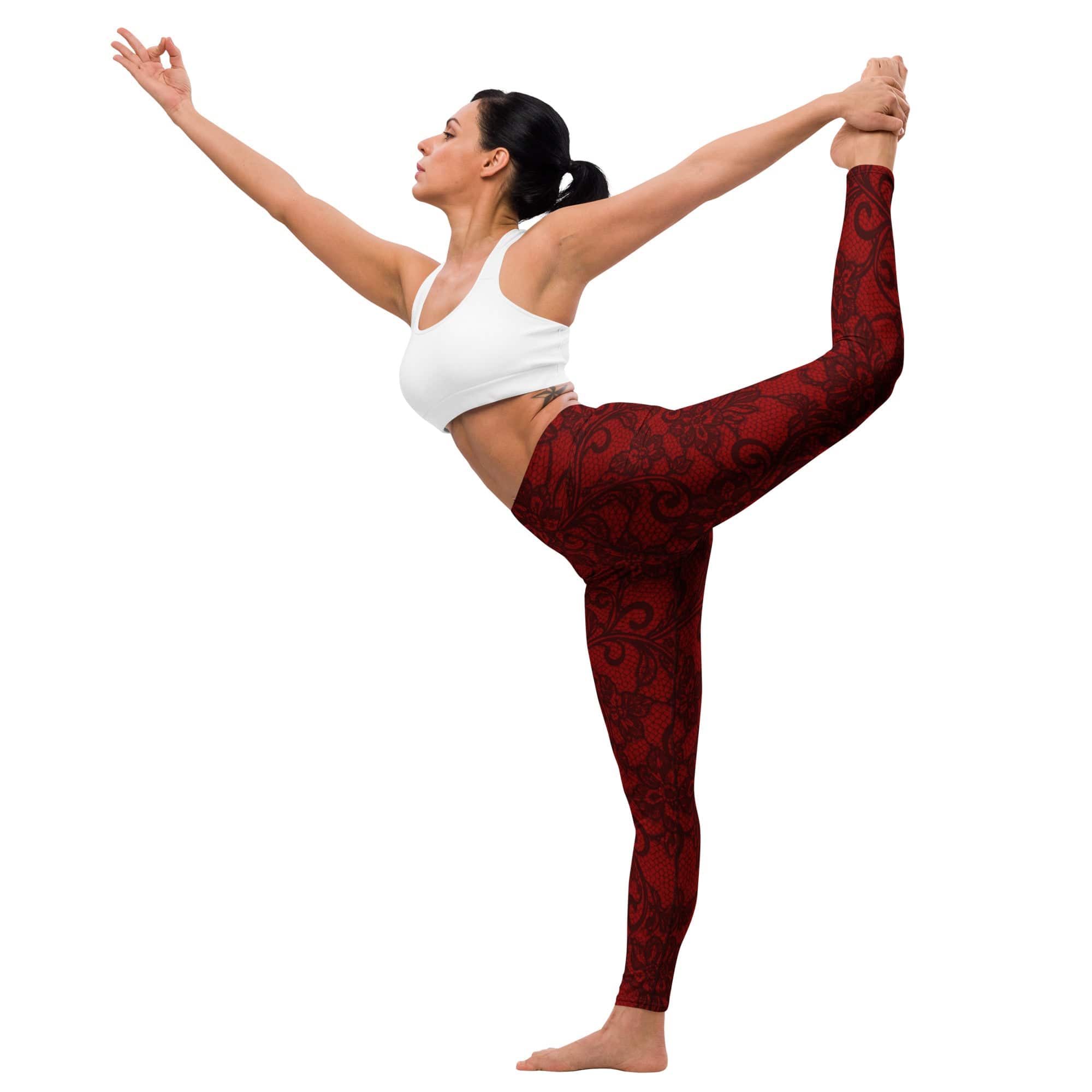Black Lace Affair Yoga Leggings