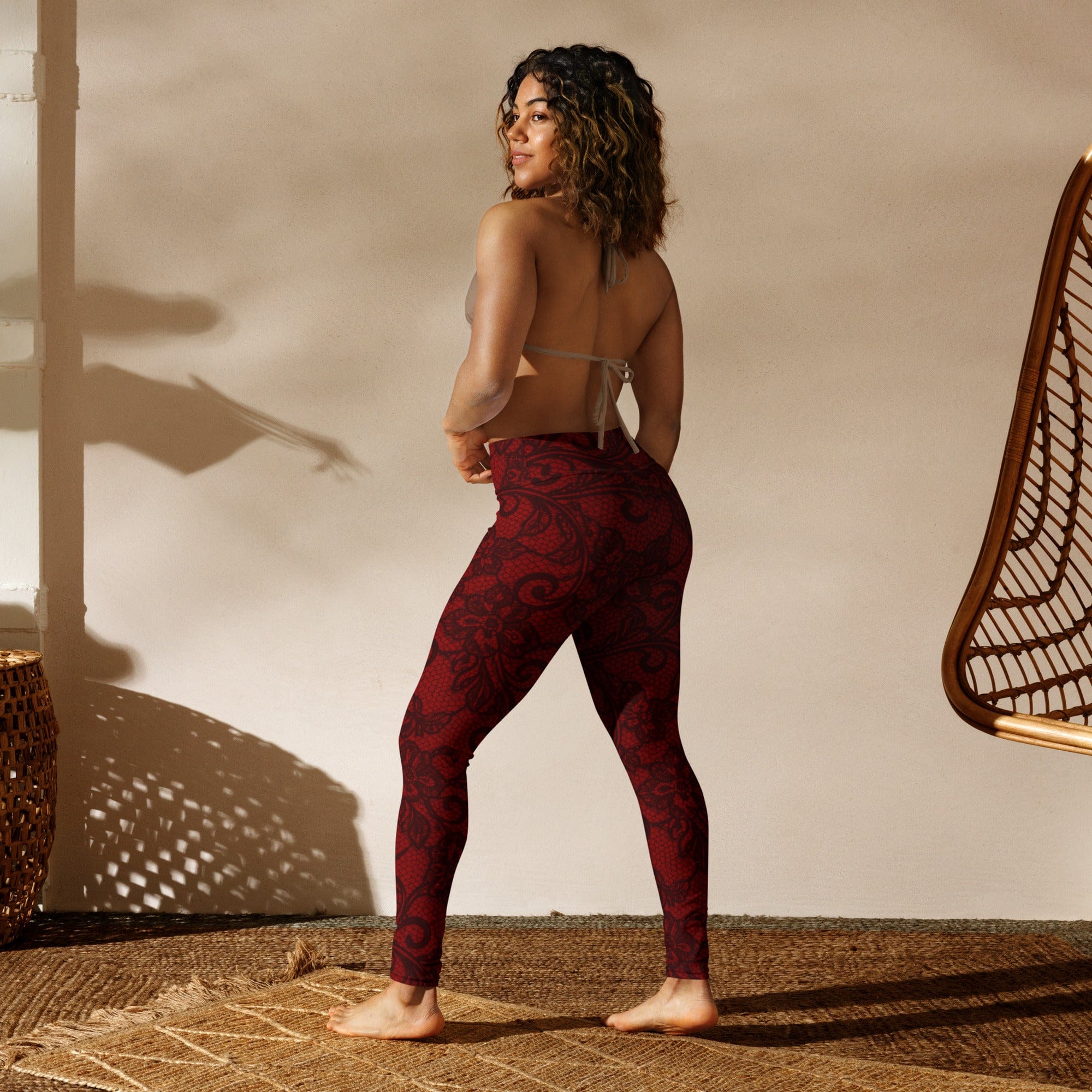 Black Lace Affair Yoga Leggings