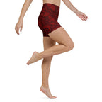 Black Lace Affair Yoga Shorts
