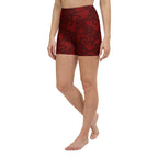 Black Lace Affair Yoga Shorts