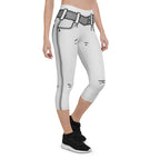 Black & White Cartoonized Capris