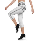 Black & White Cartoonized Capris
