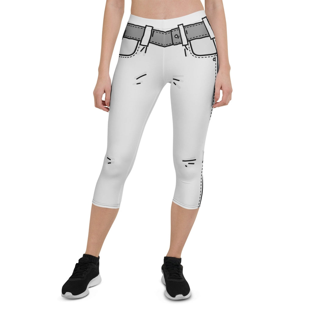 Black & White Cartoonized Capris