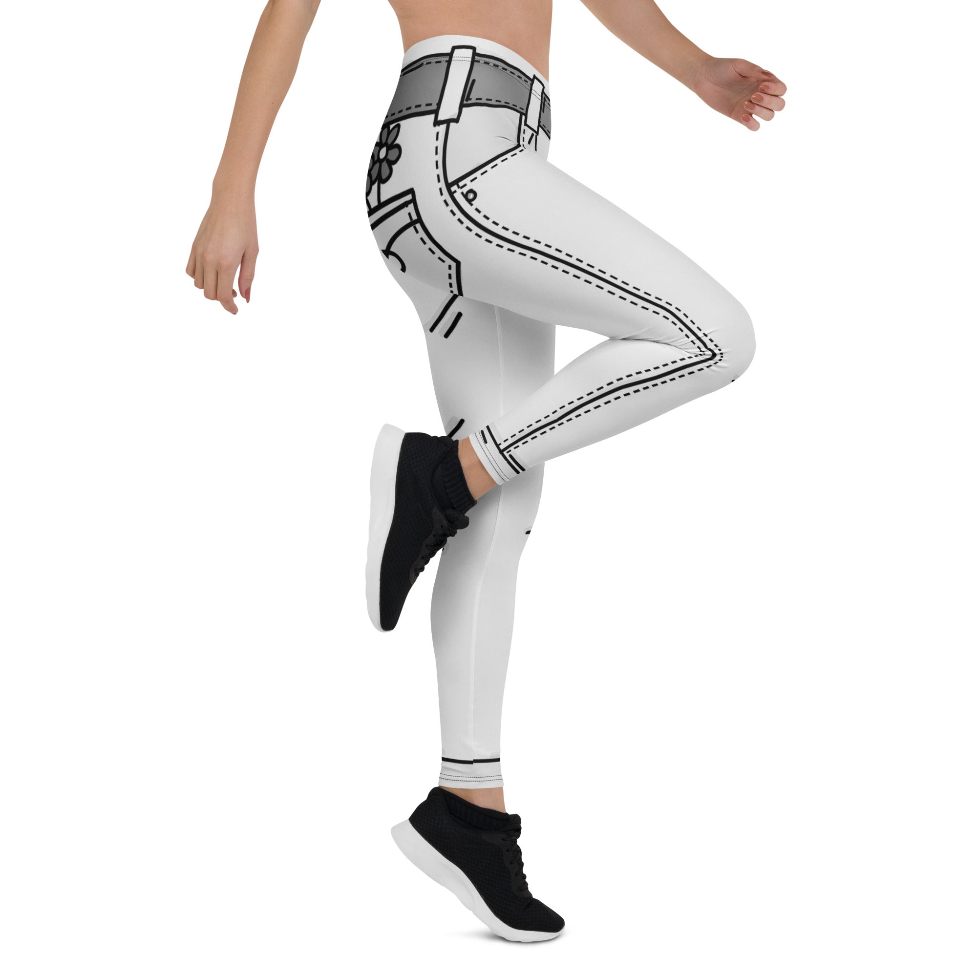 Black & White Cartoonized Leggings