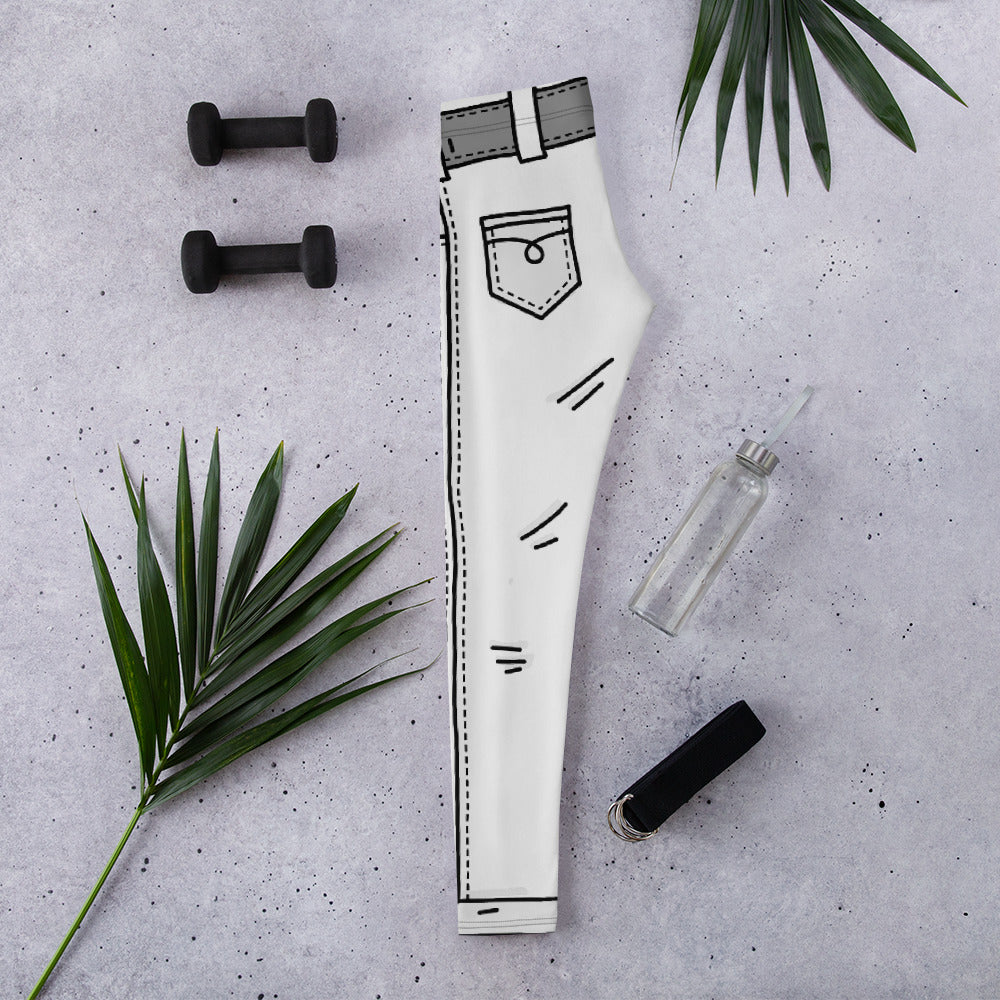 Black & White Cartoonized Leggings