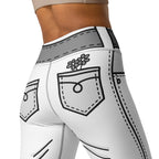 Black & White Cartoonized Yoga Leggings