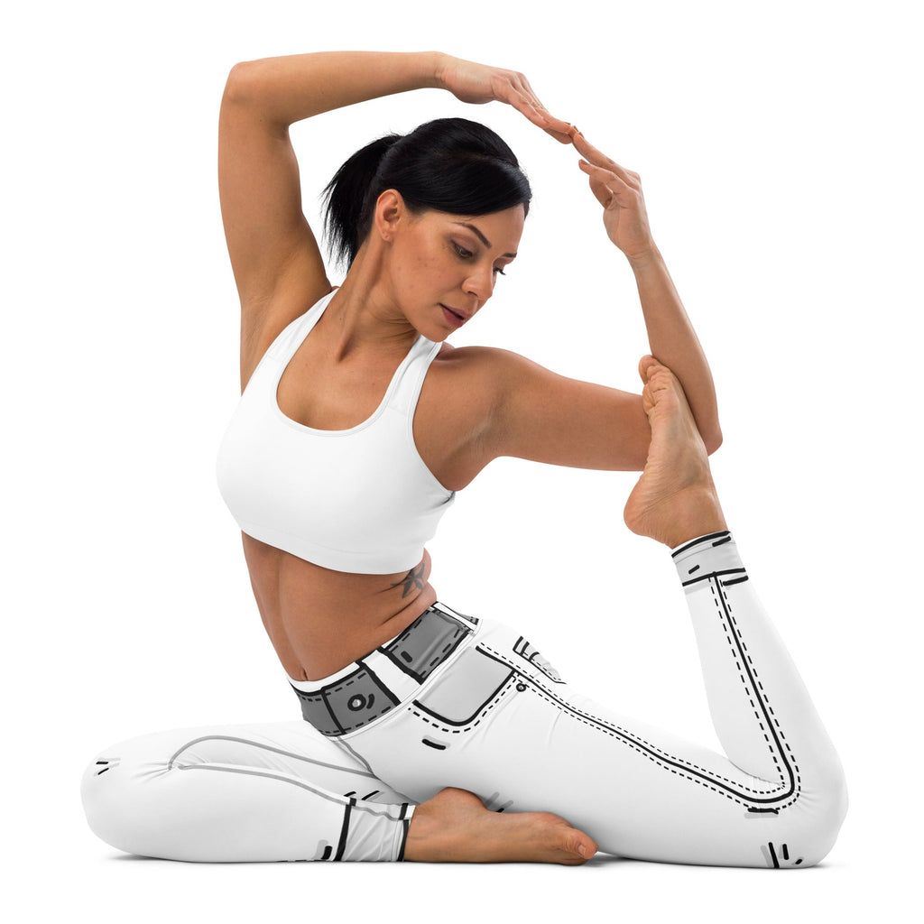 Black & White Cartoonized Yoga Leggings