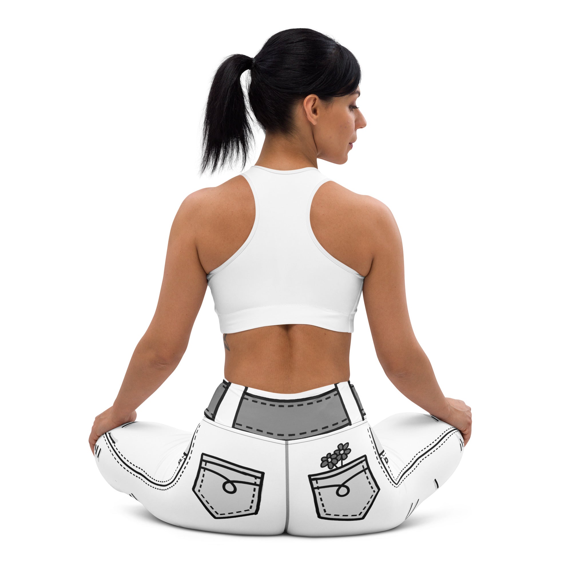 Black & White Cartoonized Yoga Leggings