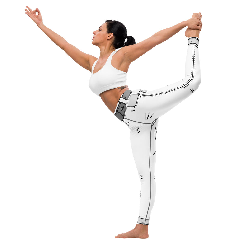 Black & White Cartoonized Yoga Leggings