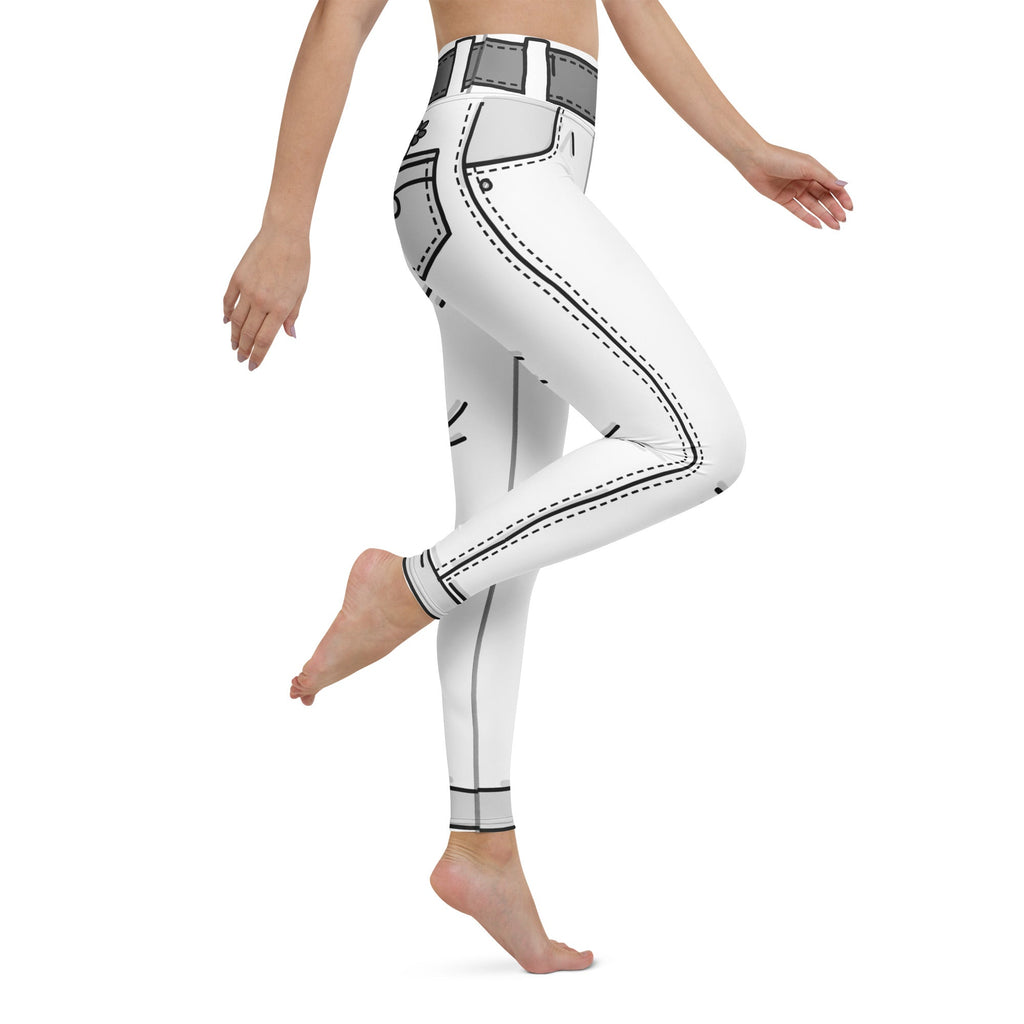 Black & White Cartoonized Yoga Leggings