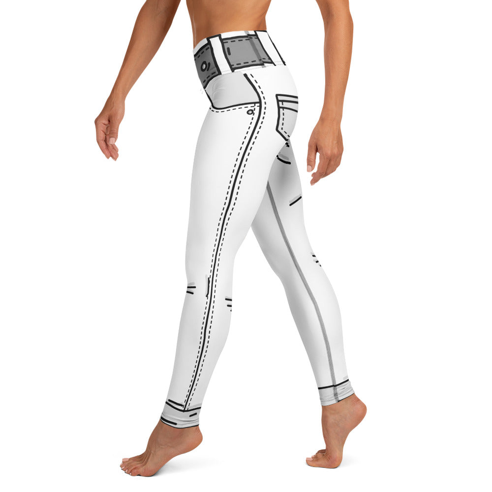 Black & White Cartoonized Yoga Leggings