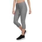 Black & White Gingham Capris