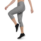 Black & White Gingham Capris