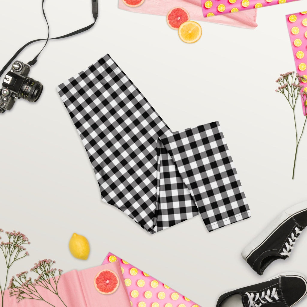 Black & White Gingham Capris