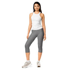 Black & White Gingham Capris