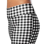 Black & White Gingham Flare Leggings
