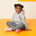 Black & White Gingham Kid's Leggings