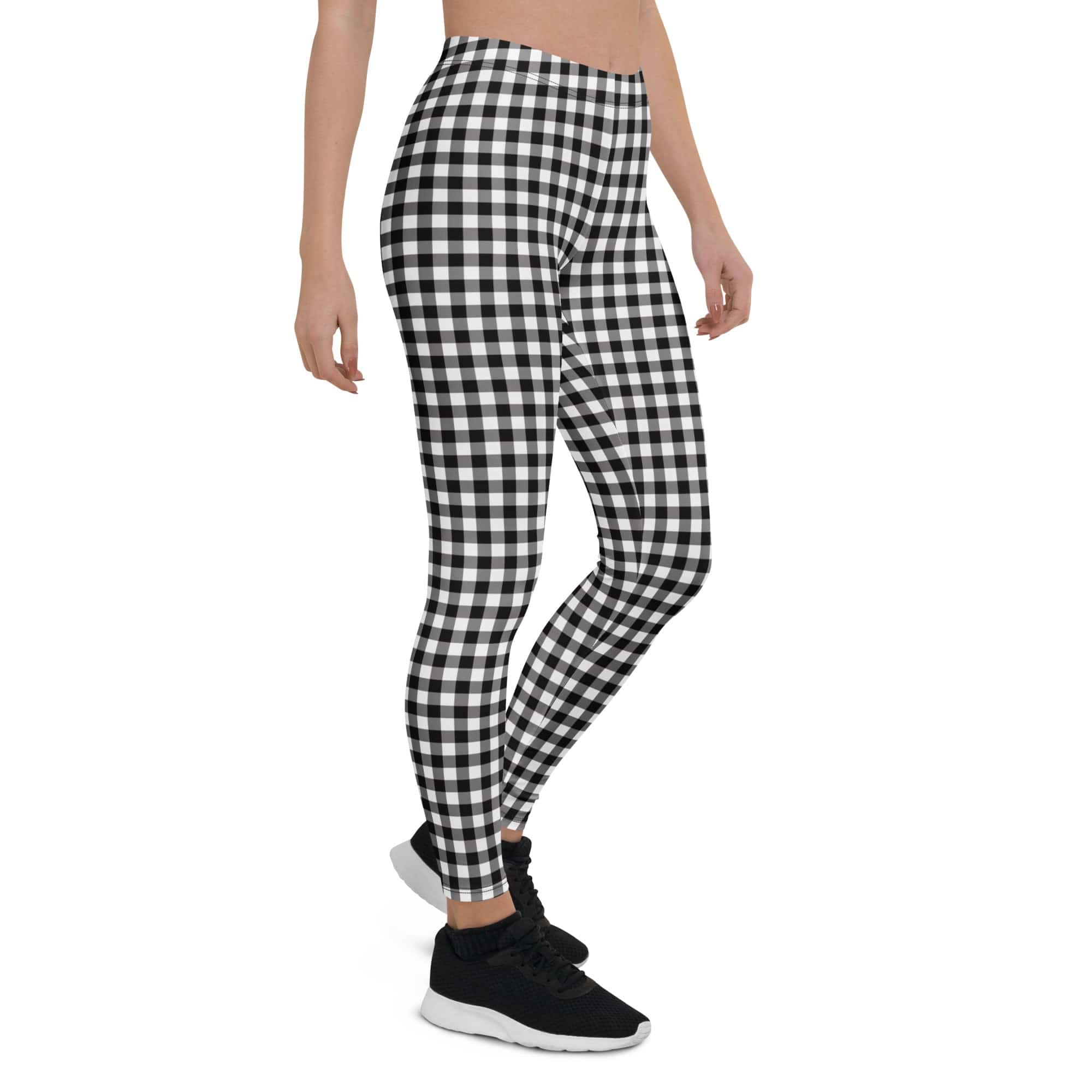 Black & White Gingham Leggings