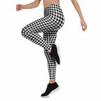Black & White Gingham Leggings