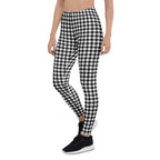 Black & White Gingham Leggings