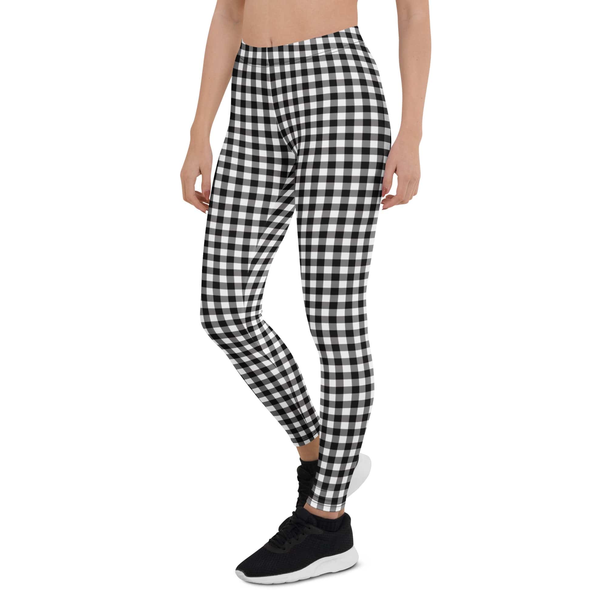 Black & White Gingham Leggings