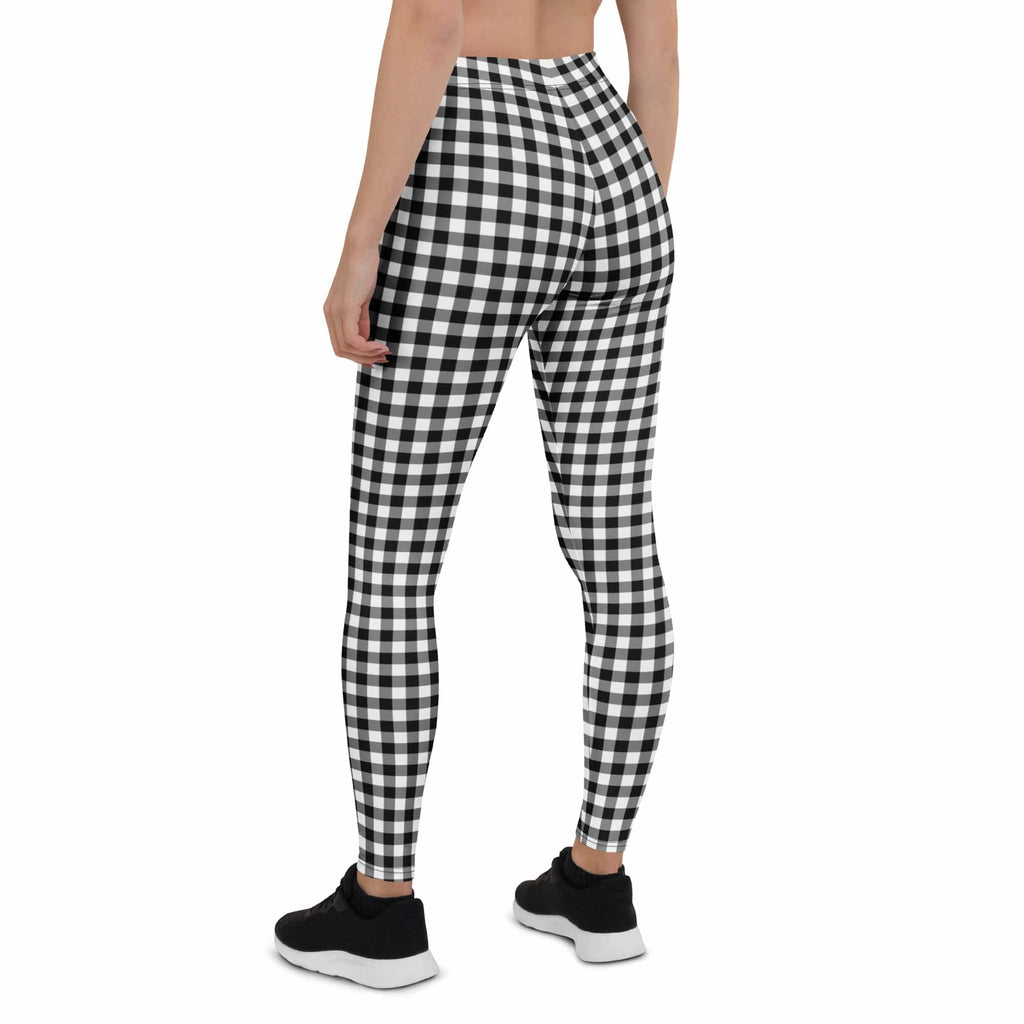 Black & White Gingham Leggings