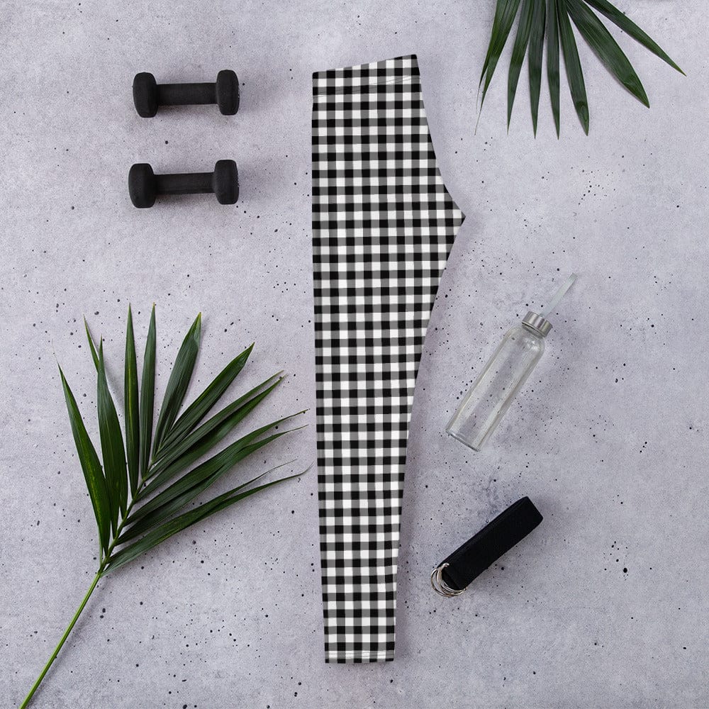 Black & White Gingham Leggings