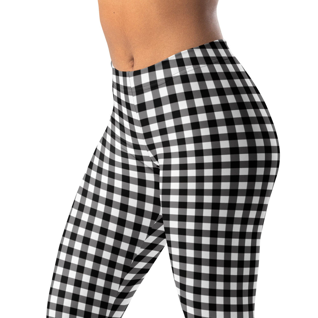 Black & White Gingham Leggings