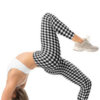 Black & White Gingham Leggings