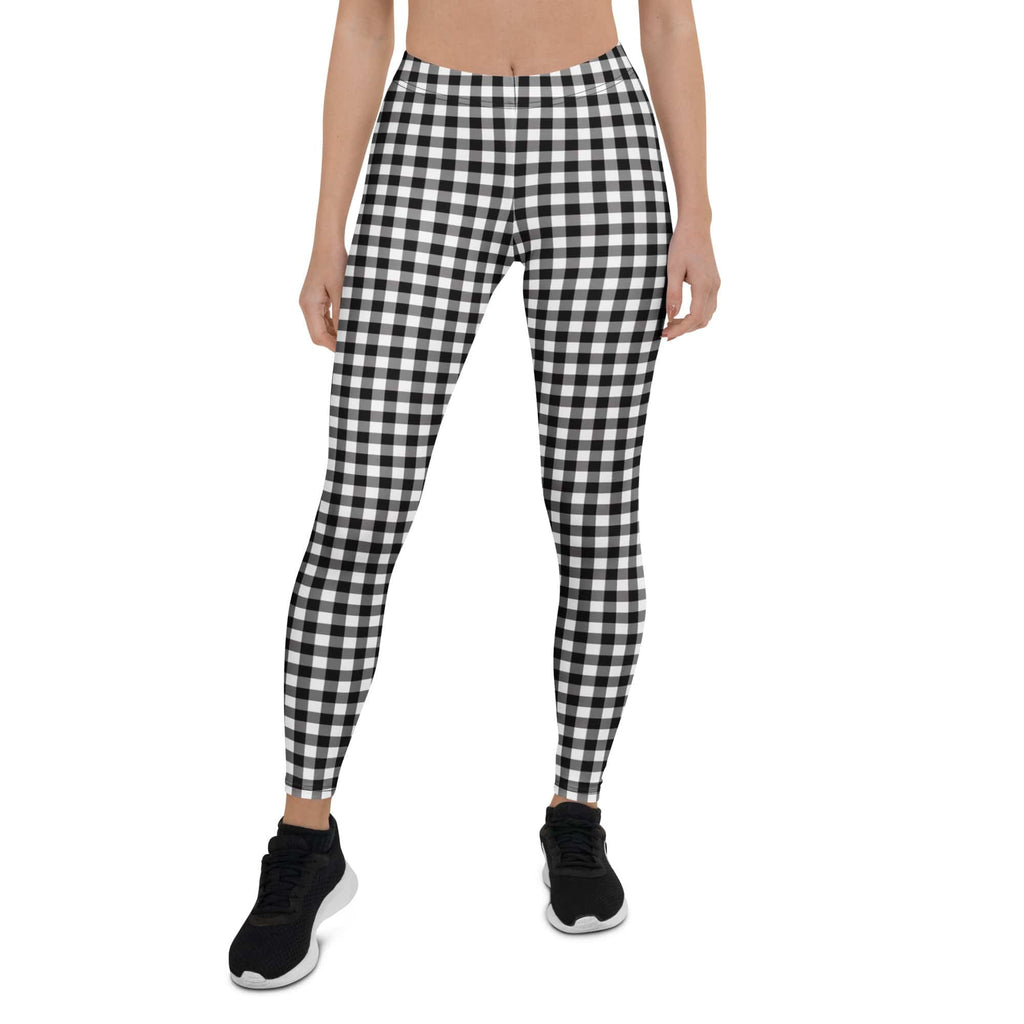 Black & White Gingham Leggings