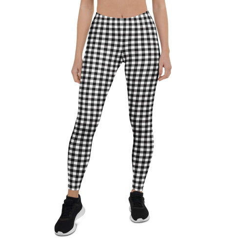 Black & White Gingham Leggings
