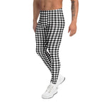 Black & White Gingham Men's Leggings