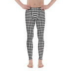 Black & White Gingham Men's Leggings
