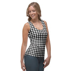 Black & White Gingham Tank Top