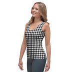 Black & White Gingham Tank Top