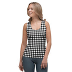 Black & White Gingham Tank Top