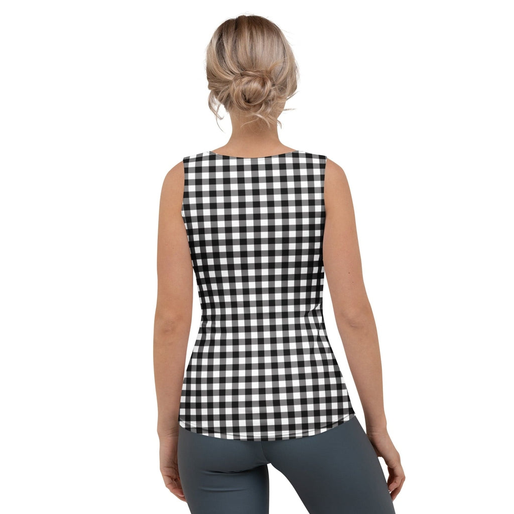 Black & White Gingham Tank Top