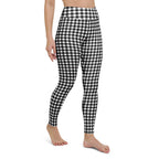 Black & White Gingham Yoga Leggings