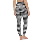 Black & White Gingham Yoga Leggings