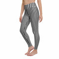 Black & White Gingham Yoga Leggings