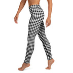 Black & White Gingham Yoga Leggings