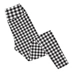 Black & White Gingham Yoga Leggings