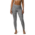 Black & White Gingham Yoga Leggings