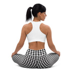 Black & White Gingham Yoga Leggings